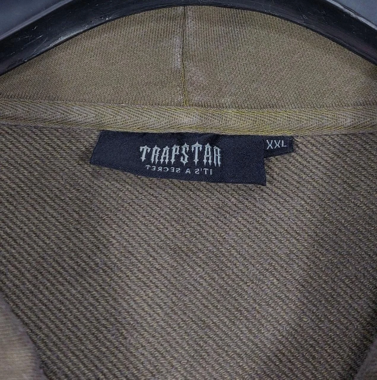 Trapstar spray paint hoodie - khaki XXL – photo 3